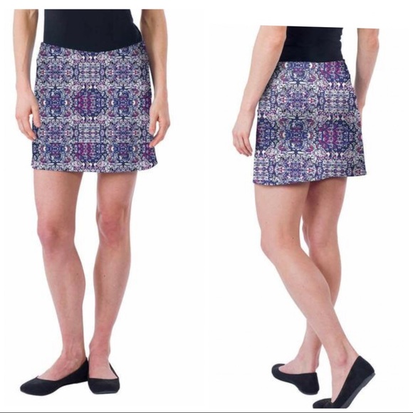 Tranquility NWT by Colorado Clothing Co. “Blue Tapestry” Skort XL - Picture 1 of 11